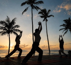 Breathe in the ocean air, exhale everything else.Find your balance through yoga by the sea, where calmness meets the horizon.